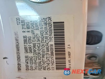 Zdjęcie 12 z 12 samochodu: 2021 HONDA ACCORD SPORT VIN:1HGCV1F39MA009156 - miniatura