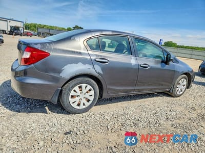 Trzecie zdjęcie samochodu z tyłu: 2012 HONDA CIVIC LX VIN:19XFB2F55CE340338 - miniatura