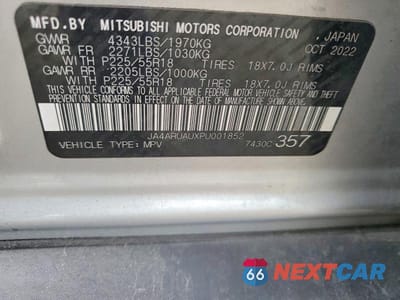 Zdjęcie 12 z 12 samochodu: 2023 MITSUBISHI OUTLANDER SPORT S VIN:JA4ARUAUXPU001852 - miniatura