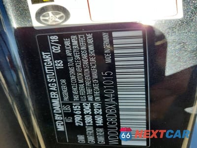Zdjęcie 12 z 12 samochodu: 2018 MERCEDES-BENZ S 560 VIN:WDDUG8DBXJA401015 - miniatura