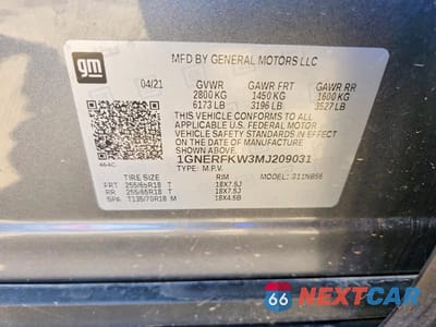 Zdjęcie 12 z 12 samochodu: 2021 CHEVROLET TRAVERSE LS VIN:1GNERFKW3MJ209031 - miniatura