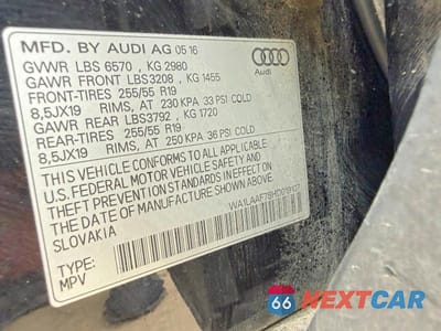 Zdjęcie 10 z 14 samochodu: 2017 AUDI Q7 PREMIUM PLUS VIN:WA1LAAF78HD019107 - miniatura