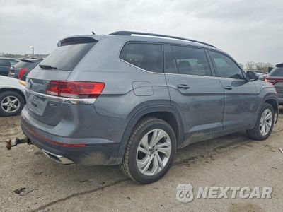 Trzecie zdjęcie samochodu z tyłu: 2021 VOLKSWAGEN ATLAS SE VIN:1V2KR2CA0MC501875 - miniatura