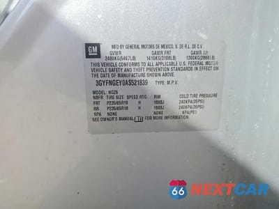 Zdjęcie 13 z 13 samochodu: 2010 CADILLAC SRX VIN:3GYFNGEY0AS521839 - miniatura