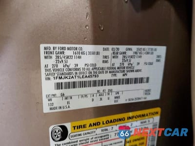 Zdjęcie 13 z 13 samochodu: 2020 FORD EXPEDITION MAX LIMITED VIN:1FMJK2AT1LEA45793 - miniatura