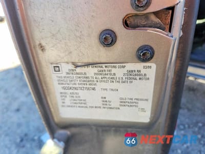 Zdjęcie 13 z 13 samochodu: 1999 CHEVROLET SILVERADO K2500 VIN:1GCGK29U7XZ156746 - miniatura