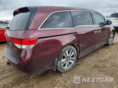 Trzecie zdjęcie samochodu z tyłu: 2014 HONDA ODYSSEY TOURING VIN:5FNRL5H92EB090808 - miniatura