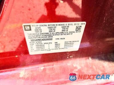 Zdjęcie 12 z 12 samochodu: 2016 CHEVROLET SILVERADO K1500 LT VIN:3GCUKREC4GG280322 - miniatura
