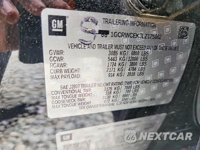 Zdjęcie 13 z 13 samochodu: 2020 CHEVROLET SILVERADO C1500 LT VIN:1GCRWCEK3LZ175862 - miniatura