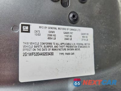 Zdjęcie 12 z 12 samochodu: 2004 CHEV IMPALA VIN:2G1WF52E449203430 - miniatura