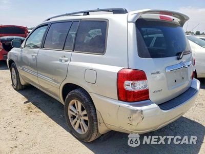 Drugie zdjęcie samochodu z przodu: 2006 TOYOTA HIGHLANDER HYBRID VIN:JTEEW21A160024917 - miniatura