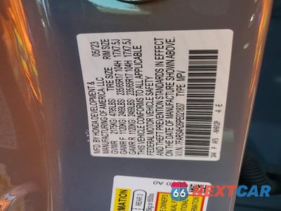 Zdjęcie 14 z 14 samochodu: 2023 HONDA CR-V LX VIN:7FARS4H26PE021837 - miniatura