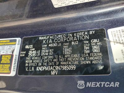 Zdjęcie 12 z 12 samochodu: 2022 KIA SPORTAGE LX VIN:KNDPM3AC9N7985099 - miniatura