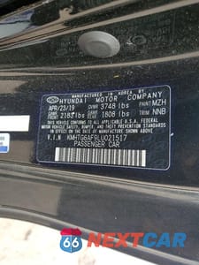 Zdjęcie 12 z 12 samochodu: 2020 HYUNDAI VELOSTER 2.0L VIN:KMHTG6AF9LU021517 - miniatura