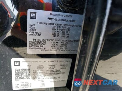 Zdjęcie 12 z 12 samochodu: 2020 CHEVROLET SILVERADO K1500 LT VIN:3GCUYDED9LG282166 - miniatura