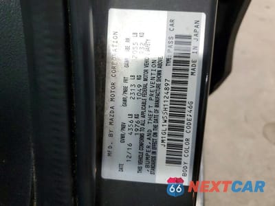 Zdjęcie 12 z 12 samochodu: 2017 MAZDA 6 GRAND TOURING VIN:JM1GL1W55H1124897 - miniatura