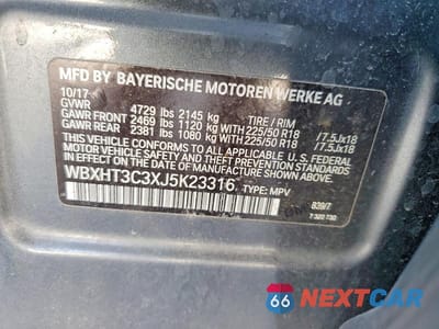 Zdjęcie 13 z 13 samochodu: 2018 BMW X1 XDRIVE28I VIN:WBXHT3C3XJ5K23316 - miniatura