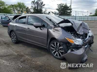Czwarte zdjęcie samochodu z boku: 2015 HONDA CIVIC EXL VIN:19XFB2F90FE062178 - miniatura