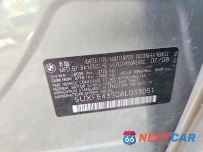 Zdjęcie 13 z 13 samochodu: 2008 BMW X5 3.0I VIN:5UXFE43508L033051 - miniatura