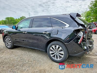 Drugie zdjęcie samochodu z przodu: 2016 ACURA MDX TECHNOLOGY VIN:5FRYD4H46GB060560 - miniatura