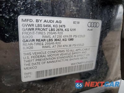 Zdjęcie 13 z 13 samochodu: 2018 AUDI Q5 PRESTIGE VIN:WA1CNAFY1J2143251 - miniatura