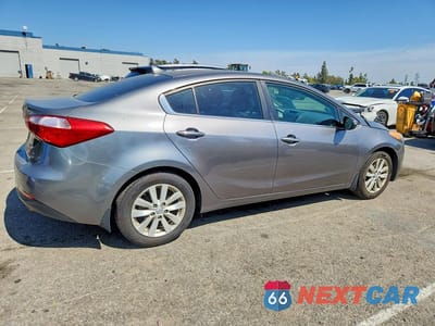 Trzecie zdjęcie samochodu z tyłu: 2014 KIA FORTE EX VIN:KNAFX4A81E5232096 - miniatura