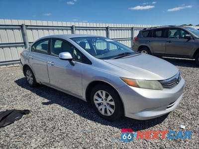 Czwarte zdjęcie samochodu z boku: 2012 HONDA CIVIC LX VIN:19XFB2F57CE015688 - miniatura