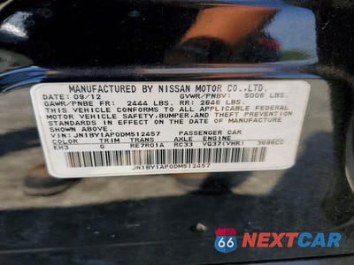Zdjęcie 12 z 12 samochodu: 2013 INFINITI M37 BASE VIN:JN1BY1AP0DM512457 - miniatura