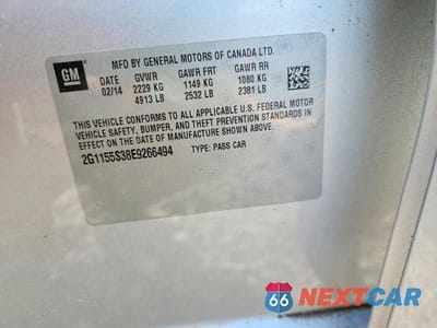 Zdjęcie 13 z 13 samochodu: 2014 CHEVROLET IMPALA LTZ VIN:2G1155S38E9266494 - miniatura
