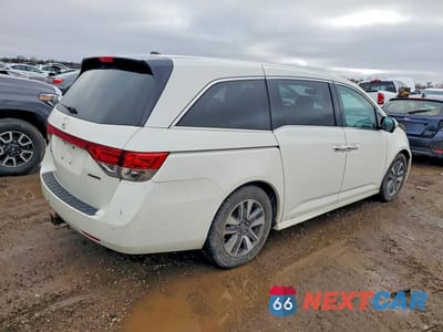 Trzecie zdjęcie samochodu z tyłu: 2014 HONDA ODYSSEY TOURING VIN:5FNRL5H99EB116496 - miniatura
