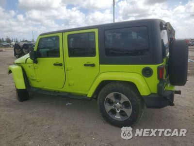 Drugie zdjęcie samochodu z przodu: 2016 JEEP WRANGLER UNLIMITED SAHARA VIN:1C4BJWEG6GL290333 - miniatura