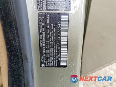 Zdjęcie 12 z 12 samochodu: 2004 BMW 525 I VIN:WBANA53524B176644 - miniatura