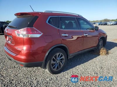 Trzecie zdjęcie samochodu z tyłu: 2016 NISSAN ROGUE SL VIN:5N1AT2MV7GC794173 - miniatura