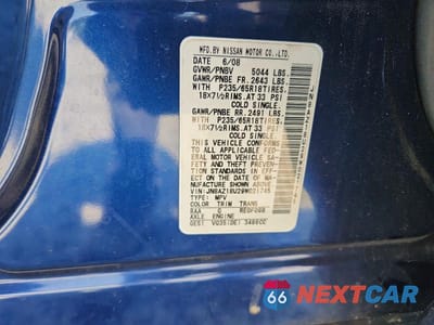 Zdjęcie 12 z 12 samochodu: 2009 NISSAN MURANO S VIN:JN8AZ18U29W021745 - miniatura