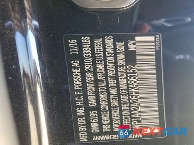 Zdjęcie 13 z 13 samochodu: 2017 PORSCHE CAYENNE VIN:WP1AA2A26HKA86152 - miniatura