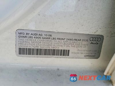 Zdjęcie 12 z 12 samochodu: 2009 AUDI A4 PREMIUM PLUS VIN:WAUSF78KX9N036779 - miniatura