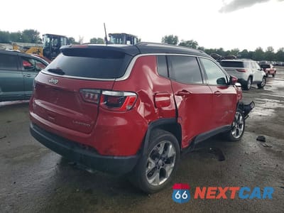 Trzecie zdjęcie samochodu z tyłu: 2020 JEEP COMPASS LIMITED VIN:3C4NJDCB4LT244846 - miniatura