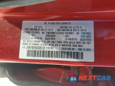 Zdjęcie 14 z 14 samochodu: 2022 MAZDA CX-5 PREMIUM PLUS VIN:JM3KFBEM8N0605123 - miniatura