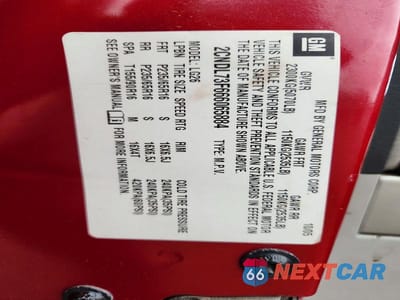Zdjęcie 14 z 14 samochodu: 2006 CHEV EQUINOX VIN:2CNDL73F666065884 - miniatura