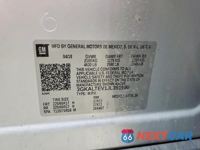 Zdjęcie 13 z 13 samochodu: 2018 GMC TERRAIN SLE VIN:3GKALTEV1JL351980 - miniatura