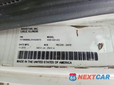 Zdjęcie 10 z 10 samochodu: 2017 INTERNATIONAL 4300 BOX TRUCK VIN:1HTMMMML2HH429979 - miniatura