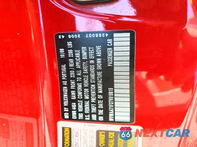 Zdjęcie 12 z 12 samochodu: 2007 VOLKSWAGEN EOS BASE VIN:WVWAA71F37V019815 - miniatura