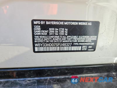 Zdjęcie 12 z 12 samochodu: 2025 BMW I4 M50 VIN:WBY33HD07SFU48327 - miniatura
