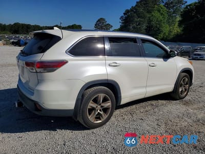 Trzecie zdjęcie samochodu z tyłu: 2014 TOYOTA HIGHLANDER LIMITED PLATINUM VIN:5TDDKRFH1ES069880 - miniatura