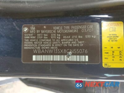 Zdjęcie 12 z 12 samochodu: 2008 BMW 535 I VIN:WBANW135X8CN55076 - miniatura