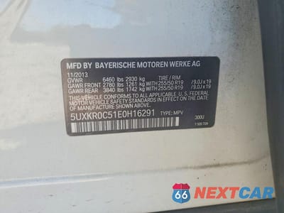 Zdjęcie 13 z 13 samochodu: 2014 BMW X5 XDRIVE35I VIN:5UXKR0C51E0H16291 - miniatura