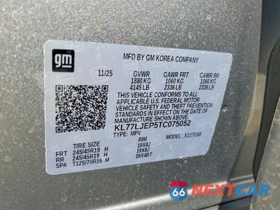 Zdjęcie 12 z 12 samochodu: 2026 CHEVROLET TRAX 2RS VIN:KL77LJEP5TC075052 - miniatura