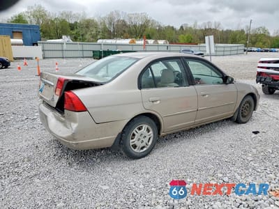 Trzecie zdjęcie samochodu z tyłu: 2002 HONDA CIVIC LX VIN:2HGES16572H504618 - miniatura