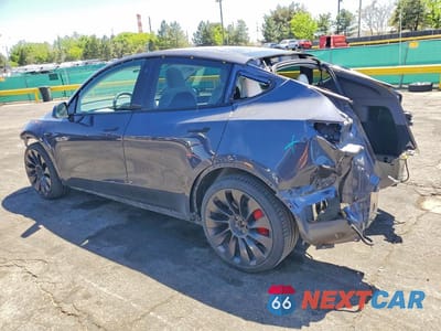 Drugie zdjęcie samochodu z przodu: 2021 TESLA MODEL Y VIN:5YJYGDEF8MF250743 - miniatura