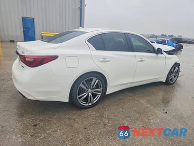 Trzecie zdjęcie samochodu z tyłu: 2021 INFINITI Q50 SIGNATURE EDITION VIN:JN1EV7CP6MM706352 - miniatura